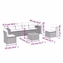 VidaXL 3225393 set mobili da esterno