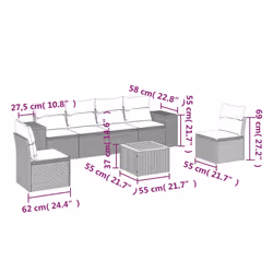 VidaXL 3225394 set mobili da esterno