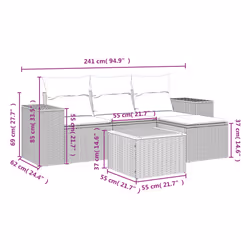 VidaXL 3225412 set mobili da esterno