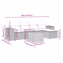 VidaXL 3225419 set mobili da esterno