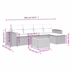 VidaXL 3225422 set mobili da esterno
