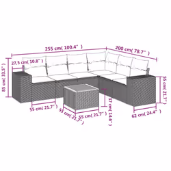 VidaXL 3225458 set mobili da esterno