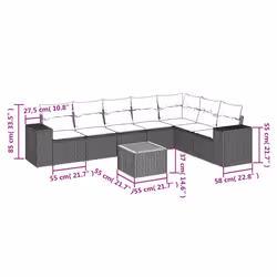 VidaXL 3225479 set mobili da esterno