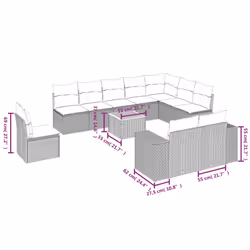 VidaXL 3225495 set mobili da esterno