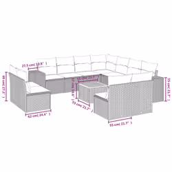 VidaXL 3225505 set mobili da esterno