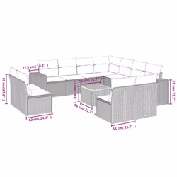 VidaXL 3225507 set mobili da esterno