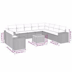 VidaXL 3225519 set mobili da esterno