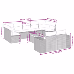 VidaXL 3225593 set mobili da esterno - Vista aggiuntiva 8
