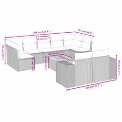 VidaXL 3225608 set mobili da esterno - Vista aggiuntiva 8