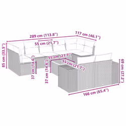 VidaXL 3225612 set mobili da esterno - Vista aggiuntiva 8