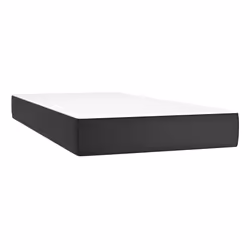 VidaXL 4007148, Singolo/matrimoniale, Materasso a molle, Medium/Hard, Nero, Bianco, Cotone, Poliestere, Ecopelle, Schiuma