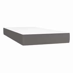 VidaXL 4007152, Singolo/Grandezza intera, Materasso a molle, Medio, Grigio, Bianco, Poliestere, Poliestere