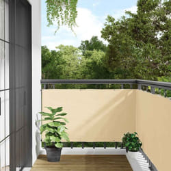Vidaxl - Paravento da Balcone Crema 300x120 cm in pvc 402471