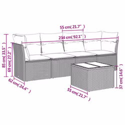 VidaXL 3249077 set mobili da esterno