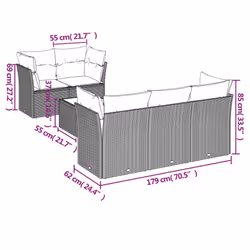VidaXL 3249087 set mobili da esterno