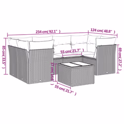 VidaXL 3249097 set mobili da esterno