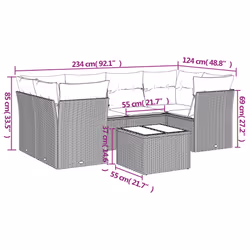 VidaXL 3249107 set mobili da esterno