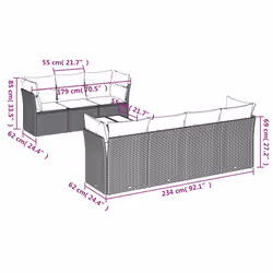 VidaXL 3249135 set mobili da esterno