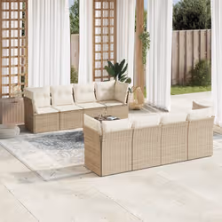VidaXL 3249147 set mobili da esterno Crema, Bianco - Vista aggiuntiva 2