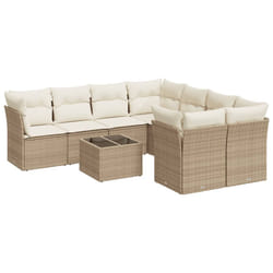 VidaXL 3249157 set mobili da esterno Crema, Bianco