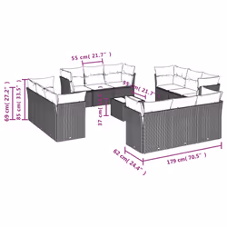 VidaXL 3249165 set mobili da esterno - Vista aggiuntiva 3