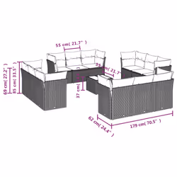 VidaXL 3249175 set mobili da esterno