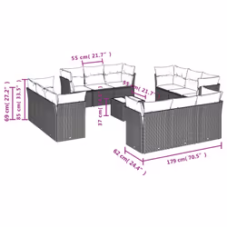 VidaXL 3249182 set mobili da esterno - Vista aggiuntiva 3