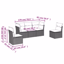 VidaXL 3249187 set mobili da esterno