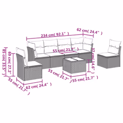 VidaXL 3249207 set mobili da esterno