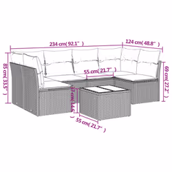 VidaXL 3249224 set mobili da esterno