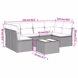 VidaXL 3249235 set mobili da esterno