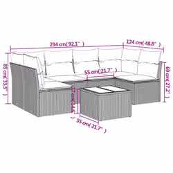 VidaXL 3249238 set mobili da esterno