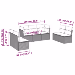VidaXL 3249254 set mobili da esterno - Vista aggiuntiva 3