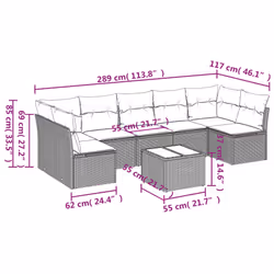 VidaXL 3249278 set mobili da esterno