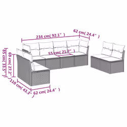 VidaXL 3249287 set mobili da esterno