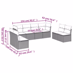 VidaXL 3249297 set mobili da esterno