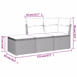 VidaXL 3249308 set mobili da esterno