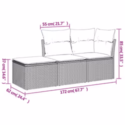 VidaXL 3249312 set mobili da esterno - Vista aggiuntiva 3