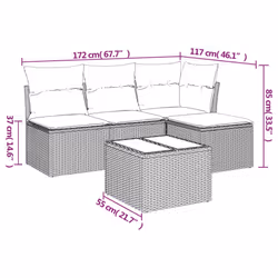 VidaXL 3249349 set mobili da esterno