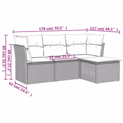 VidaXL 3249389 set mobili da esterno