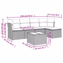 VidaXL 3249397 set mobili da esterno
