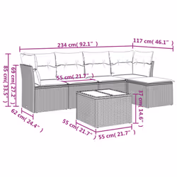 VidaXL 3249407 set mobili da esterno