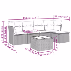 VidaXL 3249411 set mobili da esterno - Vista aggiuntiva 3
