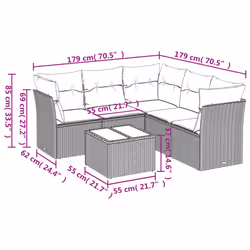 VidaXL 3249458 set mobili da esterno