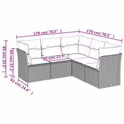VidaXL 3249459 set mobili da esterno