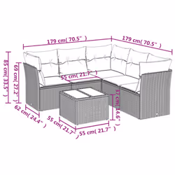VidaXL 3249467 set mobili da esterno