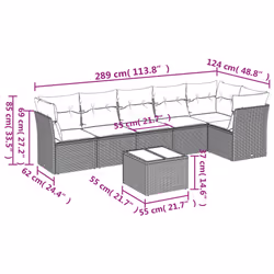 VidaXL 3249498 set mobili da esterno