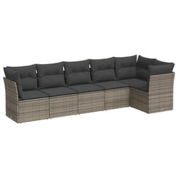 VidaXL 3249499 set mobili da esterno Grigio scuro