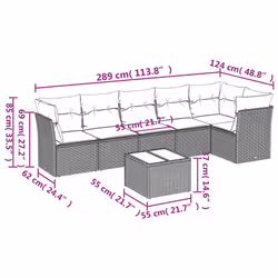 VidaXL 3249509 set mobili da esterno Grigio scuro - Vista aggiuntiva 3