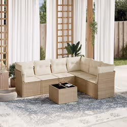 VidaXL 3249527 set mobili da esterno Crema, Bianco - Vista aggiuntiva 2